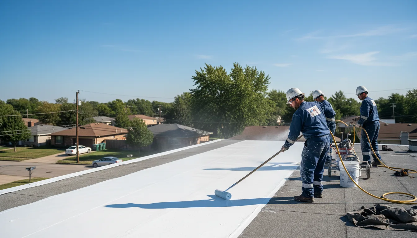 Commercial roof coating in Weston, GA near me